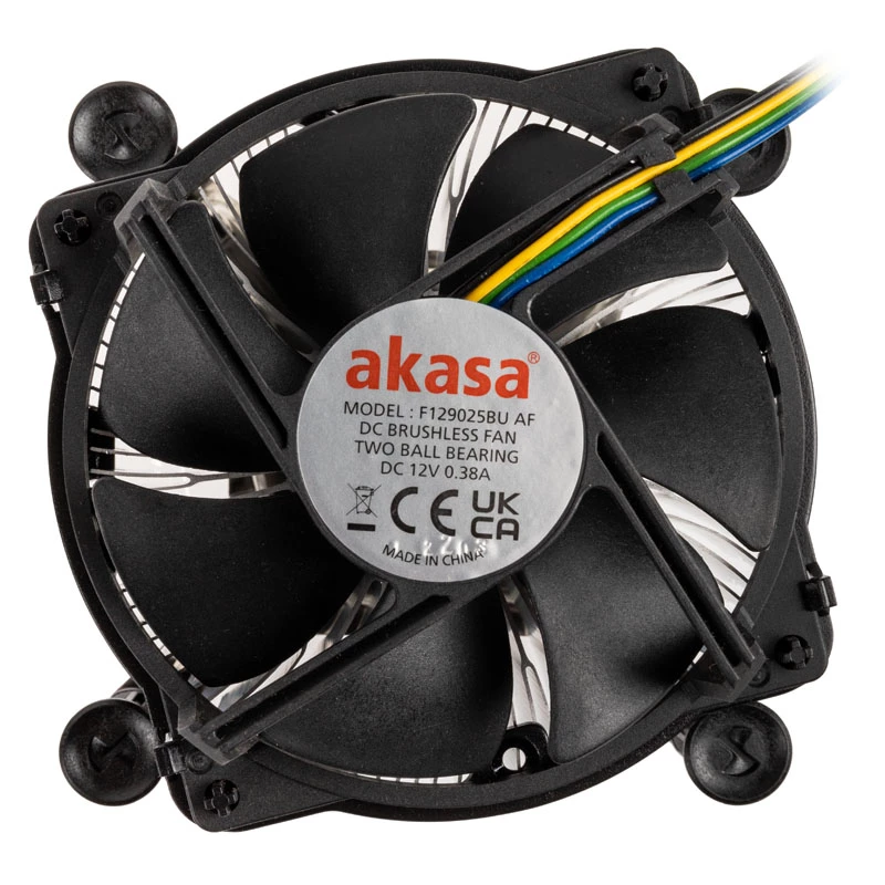 Akasa AK-CC6606BP01 Dissipatore CPU Low Profile - Socket LGA 1700, alto 63,2 mm, ventola 92 mm, nero