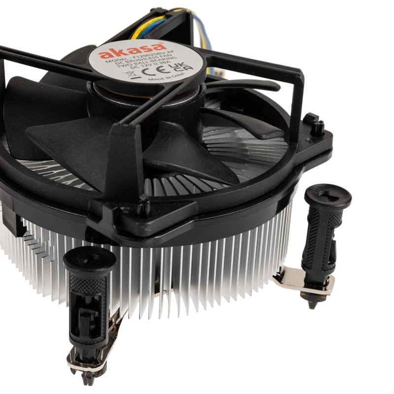 Akasa AK-CC6606BP01 Dissipatore CPU Low Profile - Socket LGA 1700, alto 63,2 mm, ventola 92 mm, nero