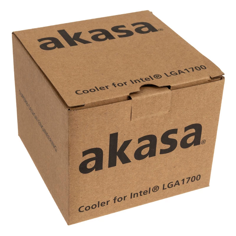 Akasa AK-CC6606BP01 Dissipatore CPU Low Profile - Socket LGA 1700, alto 63,2 mm, ventola 92 mm, nero