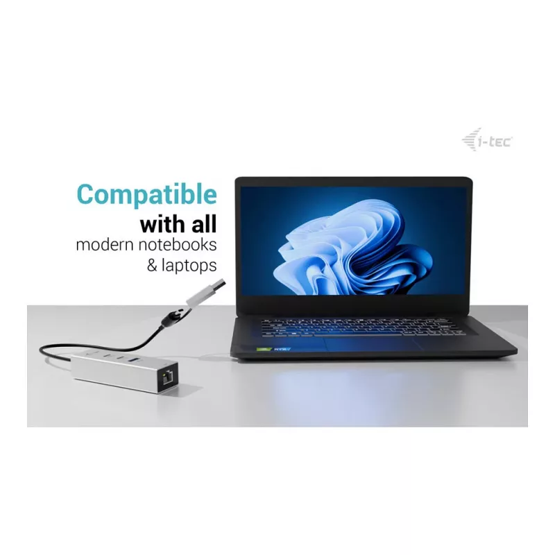 I-TEC Hub in metallo USB-C/USB-A 3 - 2x USB-C 3.2 Gen 1, 1x USB-A 3.2 Gen 1, LAN 2.5G, Space Gray