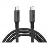 GoodConnections Cavo USB-C 4.0 (ST-ST) 1m intrecciato 100W 8K 30Hz antracite