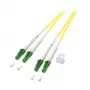 EFB Elektronik cavo patch duplex LC/LC multimodale OM3 1m LSZH aqua