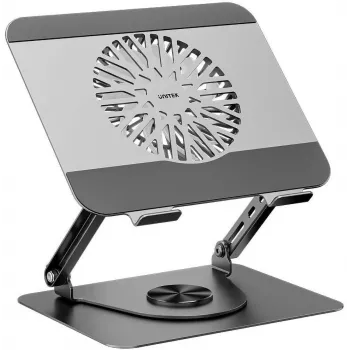 UNITEK OT1098AGY Base di raffreddamento regolabile per laptop con 2 ventole, 8