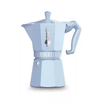 Bialetti MOKA EXCLUSIVE 6TZ caffettiera per piano cottura azzurro (9062)