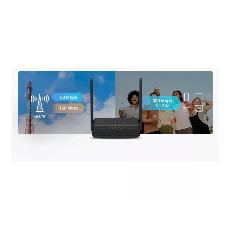 Mercusys MB113-4G router portatile wireless 4G LTE 300Mbps