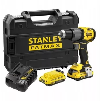 STANLEY FATMAX SFMCD726D2T avvitatore a percussione a batteria brushless 18V (2 batterie da 2,0Ah, caricabatterie, valigetta TSTAK)
