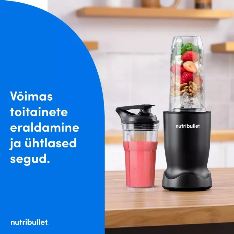 Nutribullet NBT1006MB Turbo frullatore 1000 W, nero opaco