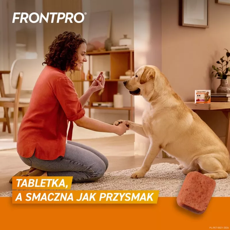 FRONTPRO compresse antipulci e zecche per cani (25-50 kg) - 3 compresse masticabili da 136 mg Afoxolaner