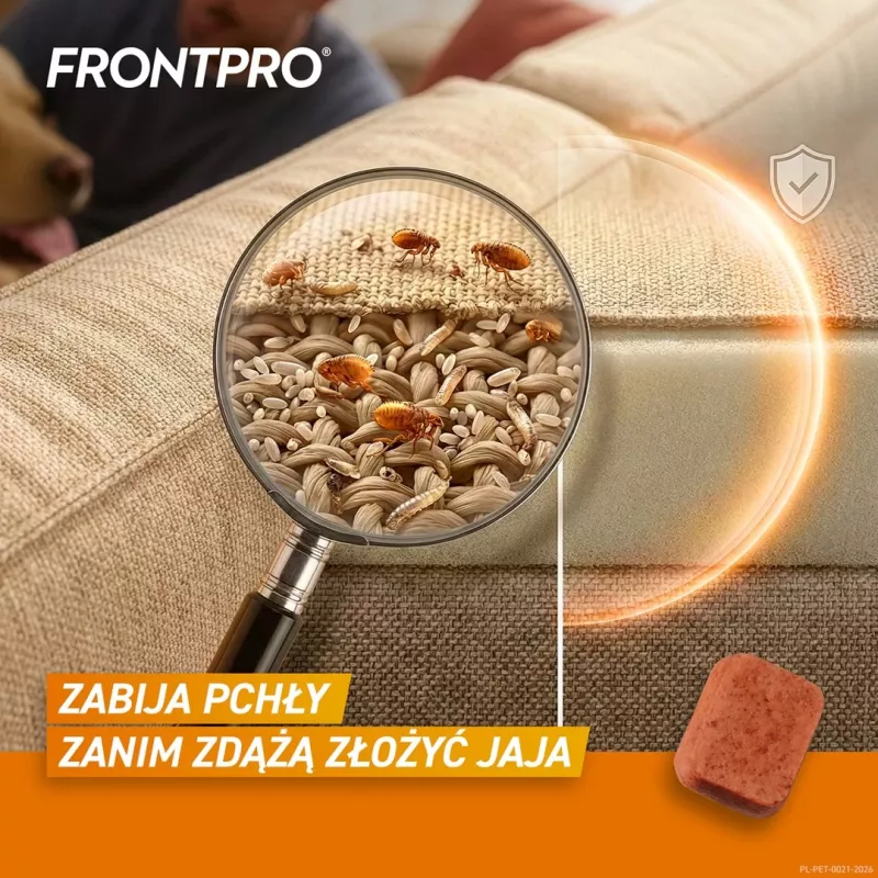 FRONTPRO compresse antipulci e zecche per cani (25-50 kg) - 3 compresse masticabili da 136 mg Afoxolaner