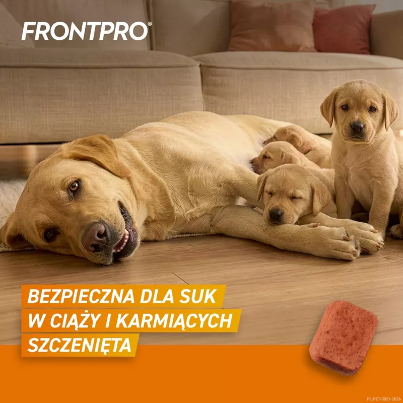 FRONTPRO compresse antipulci e zecche per cani (25-50 kg) - 3 compresse masticabili da 136 mg Afoxolaner