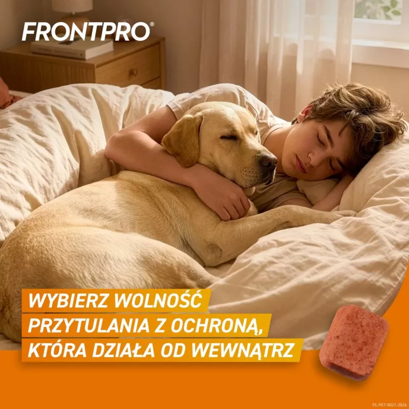 FRONTPRO compresse antipulci e zecche per cani (25-50 kg) - 3 compresse masticabili da 136 mg Afoxolaner