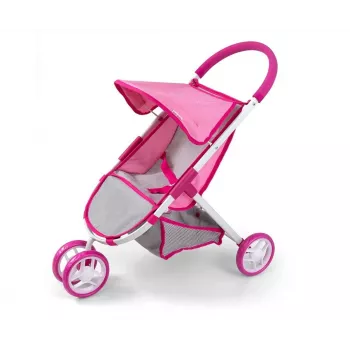 MILLY MALLY Passeggino per bambole Susie Prestige - rosa/grigio/bianco
