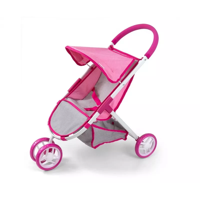 MILLY MALLY passeggino per bambole Susie Prestige – rosa/grigio/bianco