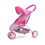 MILLY MALLY Passeggino per bambole Susie Prestige - rosa/grigio/bianco