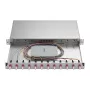 ZVK Easylan Cassetto di giunzione fibra ottica Basic 1U 12x LC-Duplex OM4 estraibile