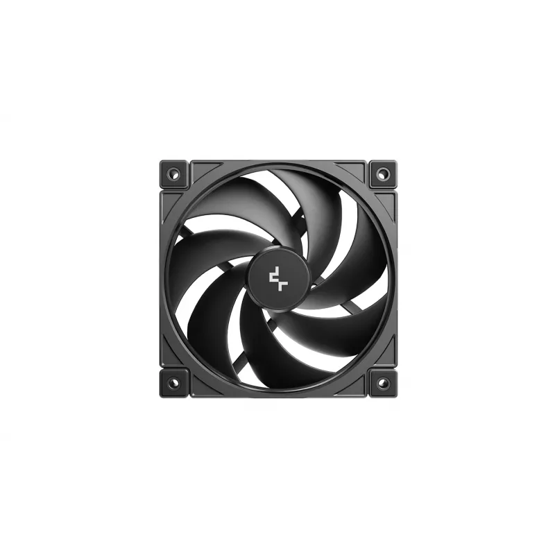 Deepcool FD12 V2 Ventola per case 120mm nera, 4-Pin PWM, cuscinetto fluidodinamico