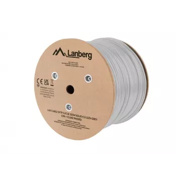 LANBERG Cavo di rete SFTP Cat.5e 305m rame massiccio LSZH grigio