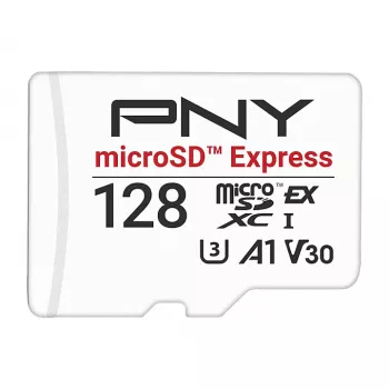 PNY 128GB microSDXC Express Card UHS-I U3 V30 A1 con adattatore SD