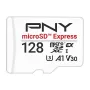 PNY 128GB microSDXC Express Card UHS-I U3 V30 A1 con adattatore SD