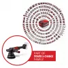 EINHELL Professional levigatrice orbitale a batteria CP-EP 18/125 Li BL-Solo, 18V, 125mm, rosso/nero, Bare Tool