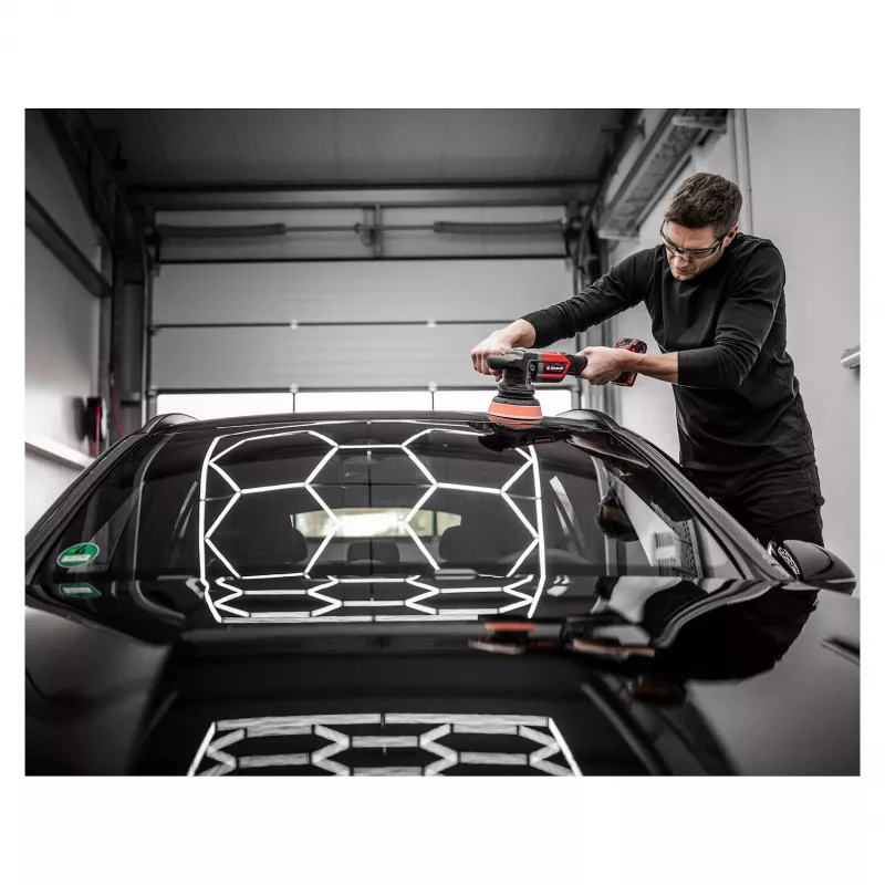 EINHELL Professional levigatrice orbitale a batteria CP-EP 18/125 Li BL-Solo, 18V, 125mm, rosso/nero, Bare Tool
