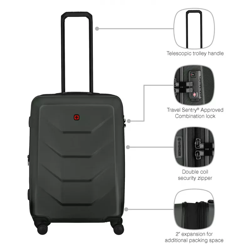 WENGER Prymo Medium Hardside Case (antracite, 59 litri)