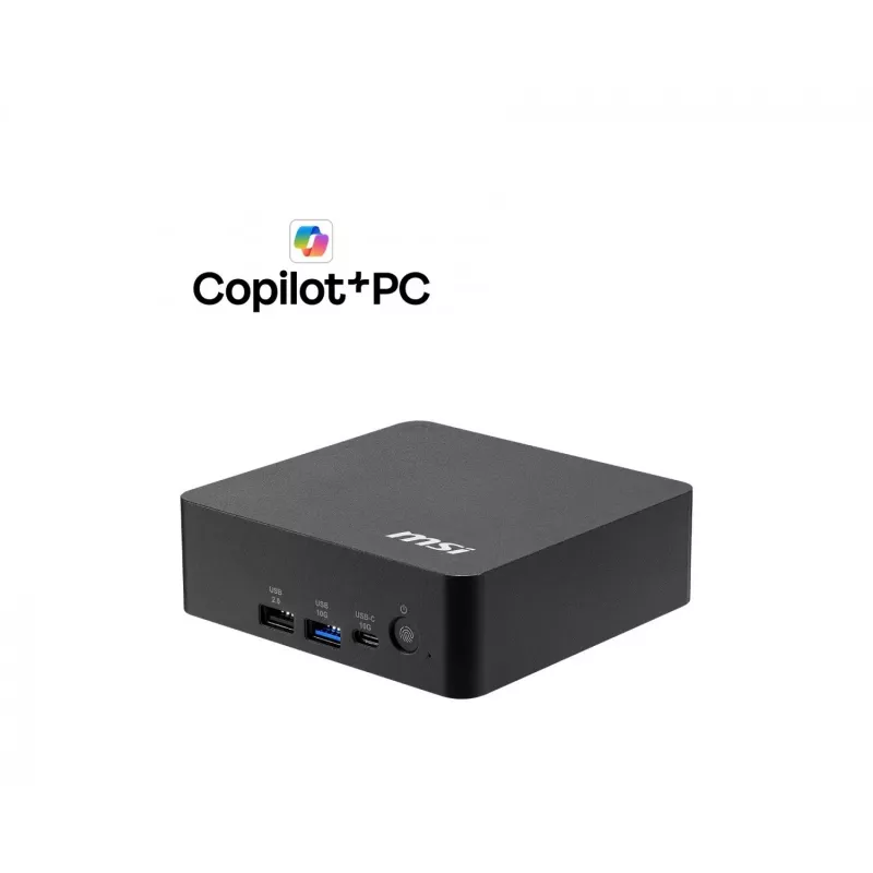 MSI Cubi NUC AI+ 3MG-004BEU Mini PC, Intel Core Ultra 7 355, senza sistema operativo, nero