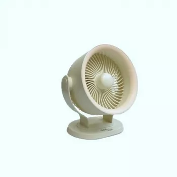 Maestro BT-003 Ventilatore da tavolo USB, nero, pale da 10 cm, 2 velocità, design compatto