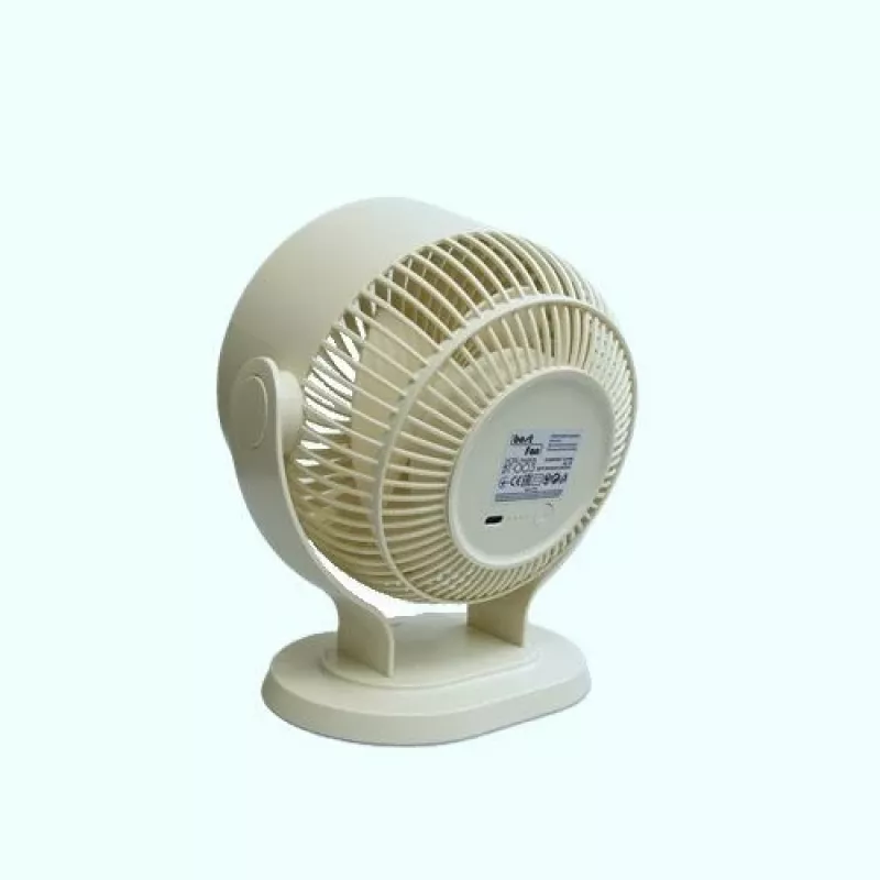 Maestro BT-003 Ventilatore da tavolo USB, nero, pale da 10 cm, 2 velocità, design compatto