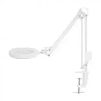 NEDIS MAGLE2WT Lente d'ingrandimento da tavolo con luce LED, ingrandimento 2x/4x, bianco