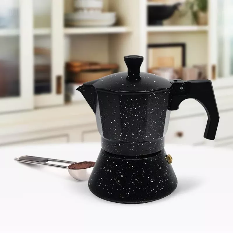 Maestro Granite MR-1667-3 Caffettiera moka 150ml 3 tazze grigia
