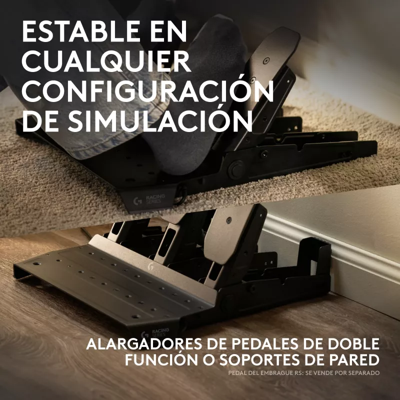 Logitech G RS Racing Pedals - Set 3 pedali con freno load-cell - Nero - per PC