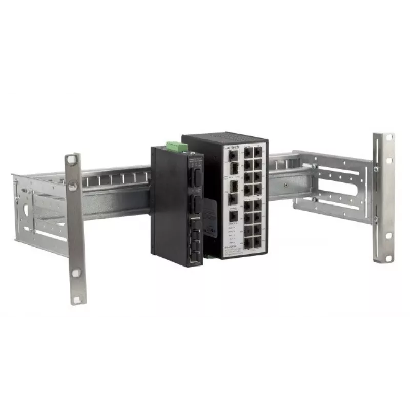 EFB Elektronik Supporto universale per guida DIN pannello rack 19