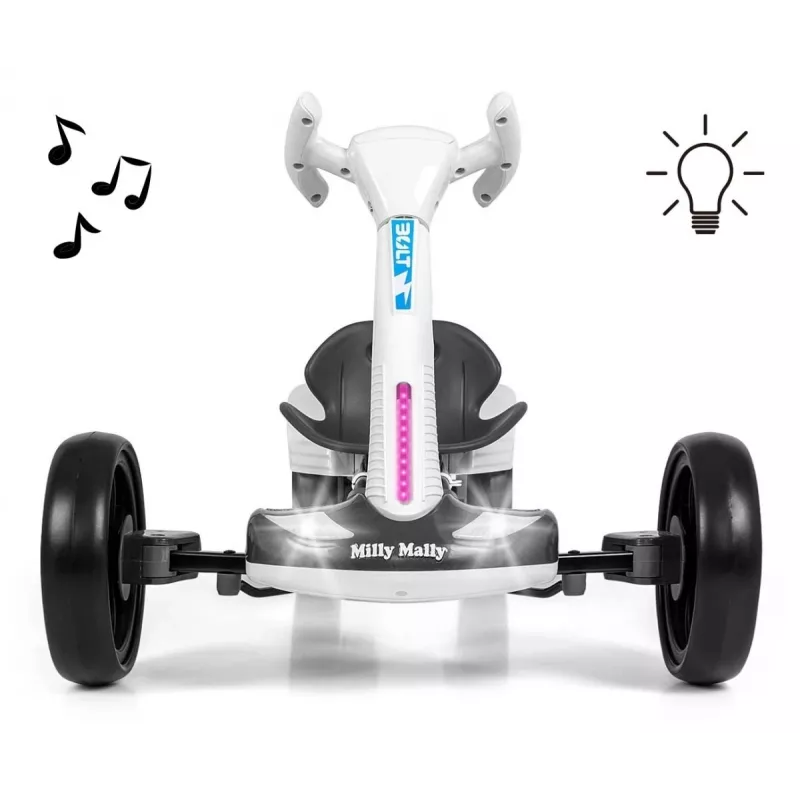 MILLY MALLY Go-kart a batteria Bolt bianco