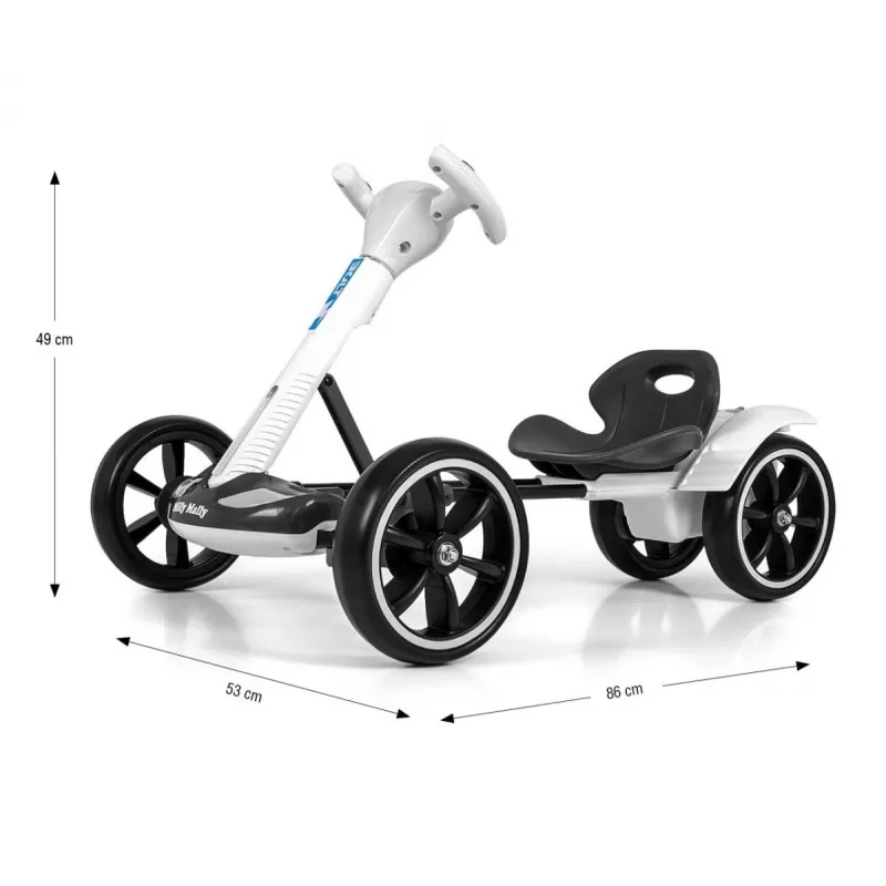 MILLY MALLY Go-kart a batteria Bolt bianco