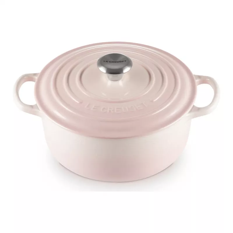 Le Creuset Signature Brasiera rotonda in ghisa 20 cm Shell Pink
