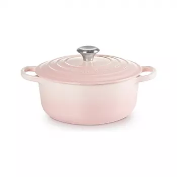 Le Creuset Signature Brasiera rotonda in ghisa 20 cm Shell Pink