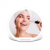 Girmi BE03 Specchio da trucco con illuminazione LED, ingrandimento 1x/5x, finitura cromata