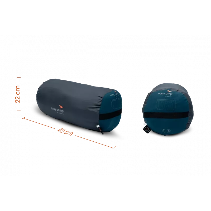 Easy Camp Raven I Square XL 5°C Left Zipper Sacco a pelo 220x100 cm