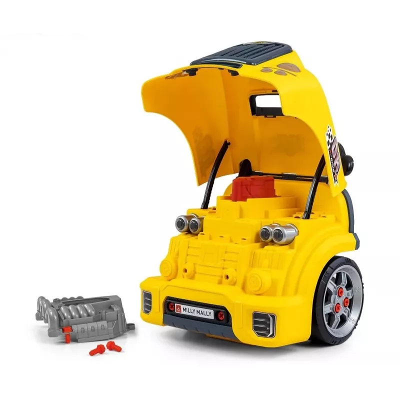MILLY MALLY Set officina meccanico con motore smontabile N-Gine giallo