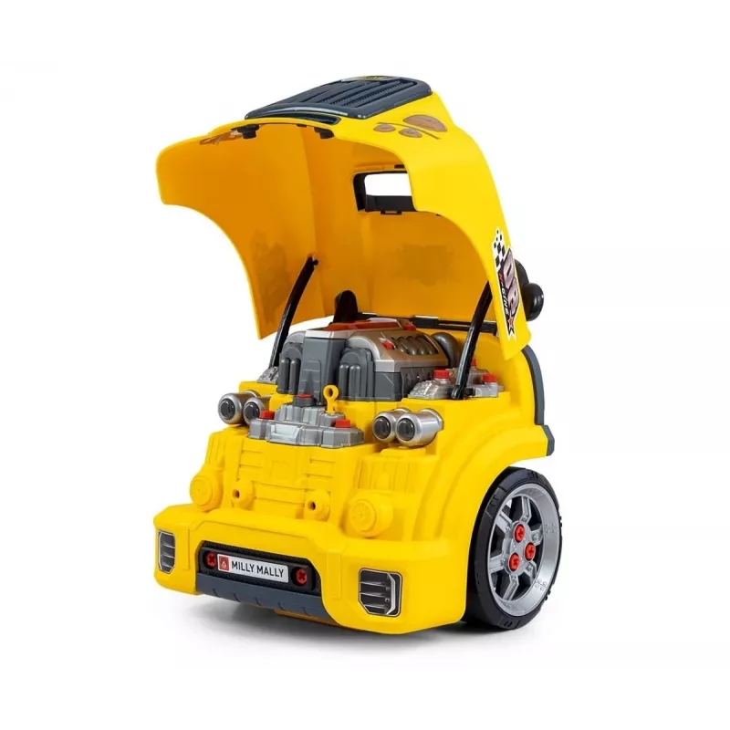 MILLY MALLY Set officina meccanico con motore smontabile N-Gine giallo
