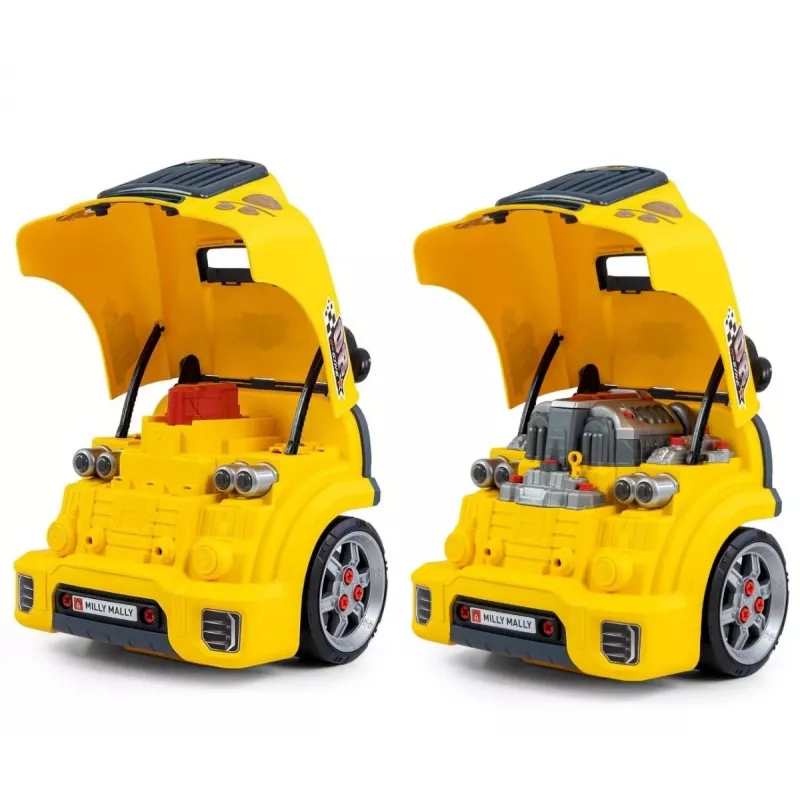 MILLY MALLY Set officina meccanico con motore smontabile N-Gine giallo