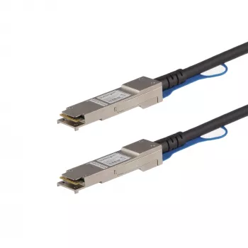 StarTech.com 0,5 m Cavo QSFP+ Direct Attach - Conforme MSA - Cavo Twinax passivo 40G QSFP+ - QSFP a QSFP - nero
