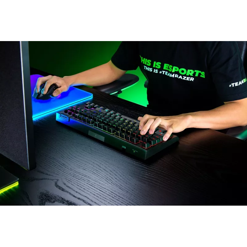 Razer BlackWidow V4 Tenkeyless HyperSpeed Orange Switch Tastiera - Layout US