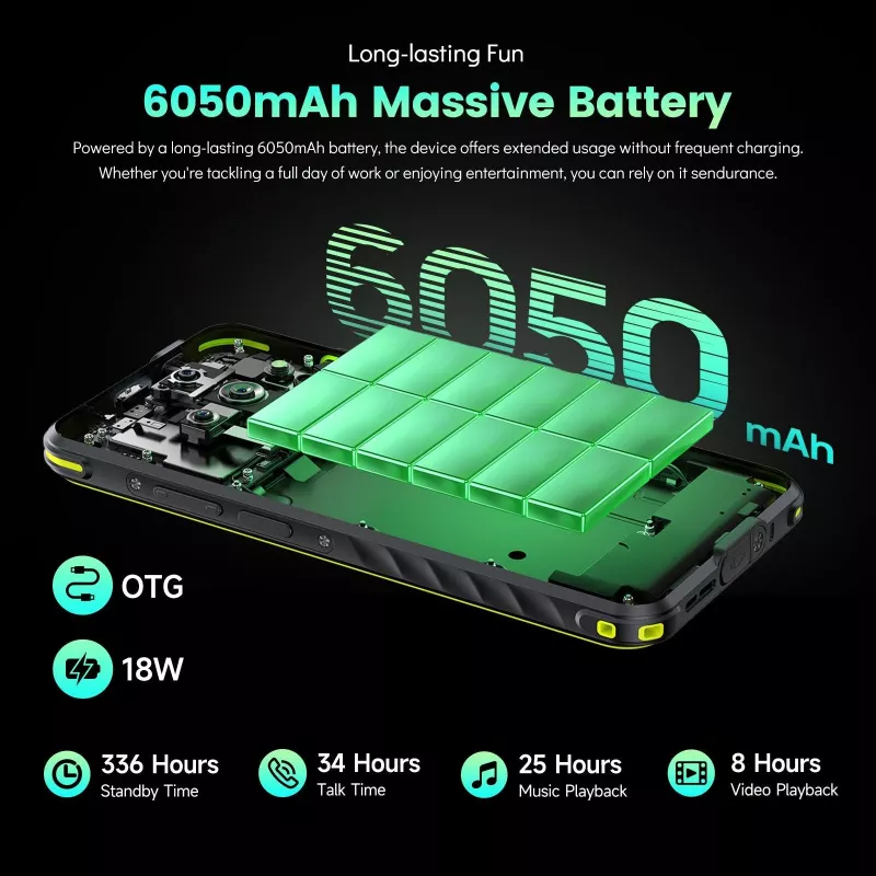 ULEFONE Armor X31 6GB RAM 128GB memoria arancione 4G LTE Smartphone rugged