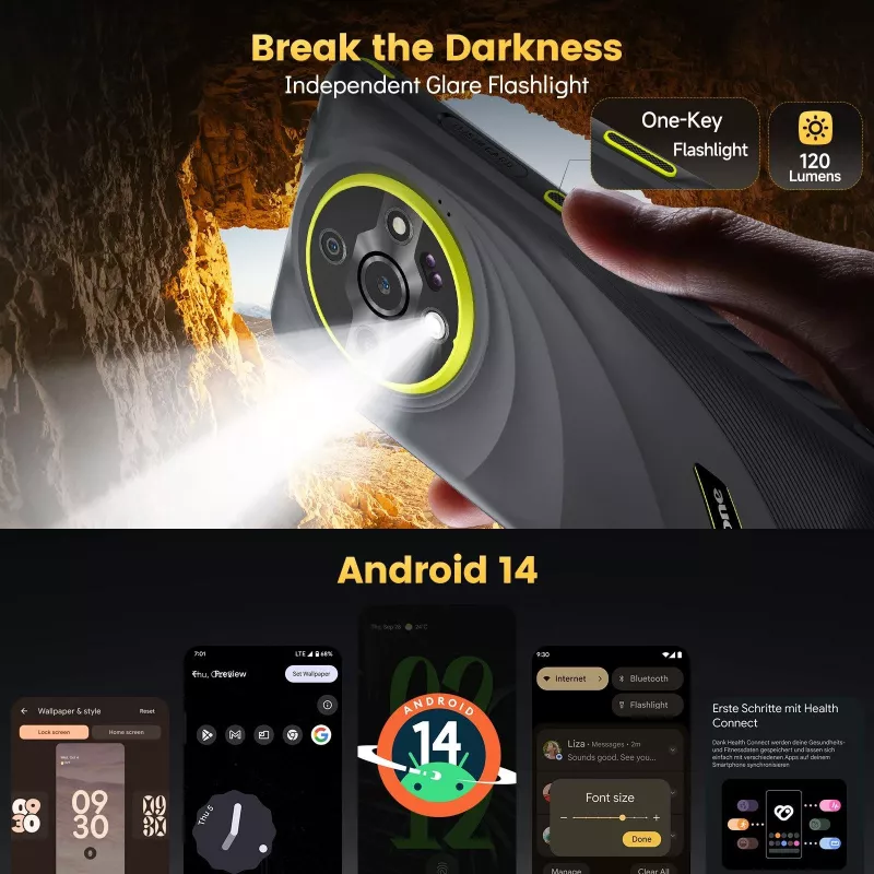 ULEFONE ARMOR X31 PRO 8/256GB nero Telefono cellulare rugged