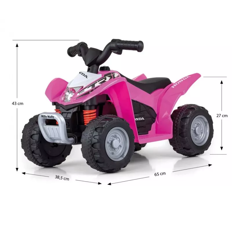 MILLY MALLY Quad Honda ATV a batteria rosa