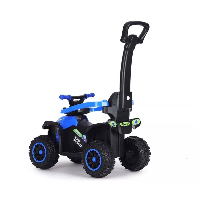 MILLY MALLY Bicicletta per bambini con asta di spinta blu