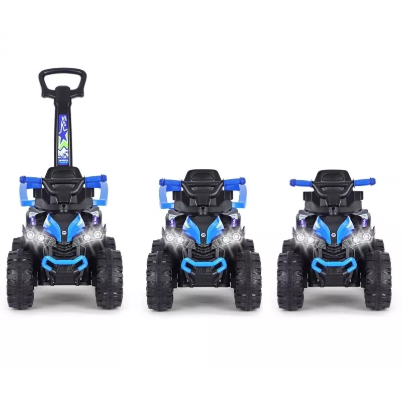 MILLY MALLY Bicicletta per bambini con asta di spinta blu