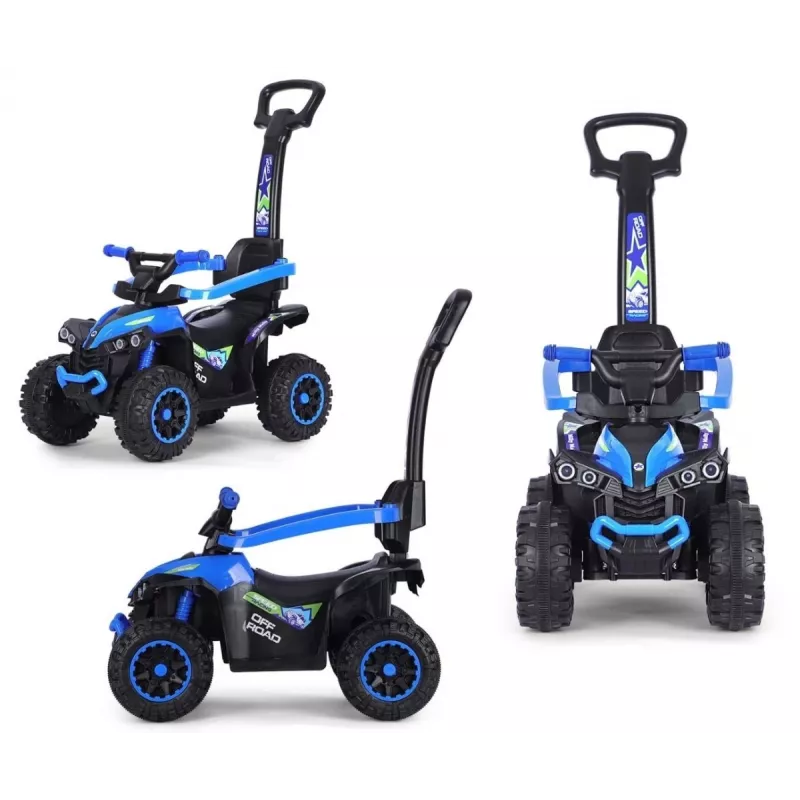 MILLY MALLY Bicicletta per bambini con asta di spinta blu